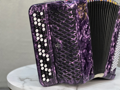 Баян «Тула» // тенор-тенор // 55/100 (фиолетовый)