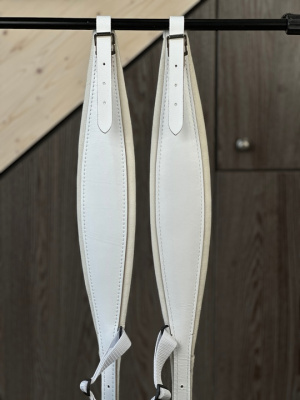 ШИРОКИЕ РЕМНИ для гармони/баяна/аккордеона (белые)