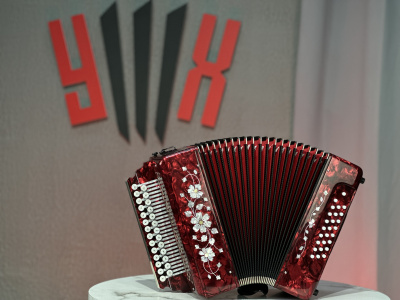 Гармонь "Заказная" соль мажор (красная) 27/25 (2 регистра)