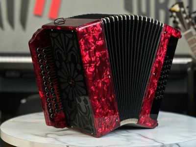 Гармонь "Тульская 301М" до мажор с деревянной горкой