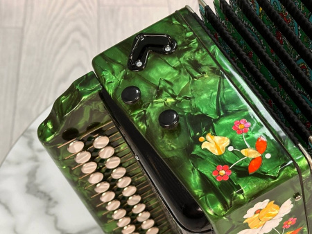 Гармонь "Садко" 25/25 Фа мажор 2 регистра (зеленая)