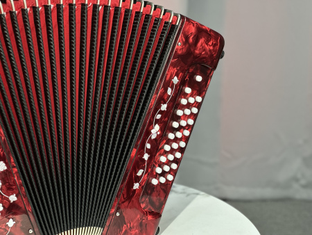 Гармонь "Заказная" соль мажор (красная) 27/25 (2 регистра)