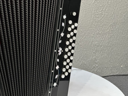 Гармонь "Заказная" ре# мажор (черная) 25/25