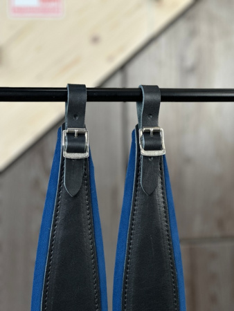 ШИРОКИЕ РЕМНИ для гармони/баяна/аккордеона (черные с синим подкладом)