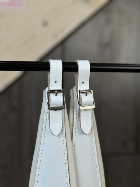 ШИРОКИЕ РЕМНИ для гармони/баяна/аккордеона (белые)